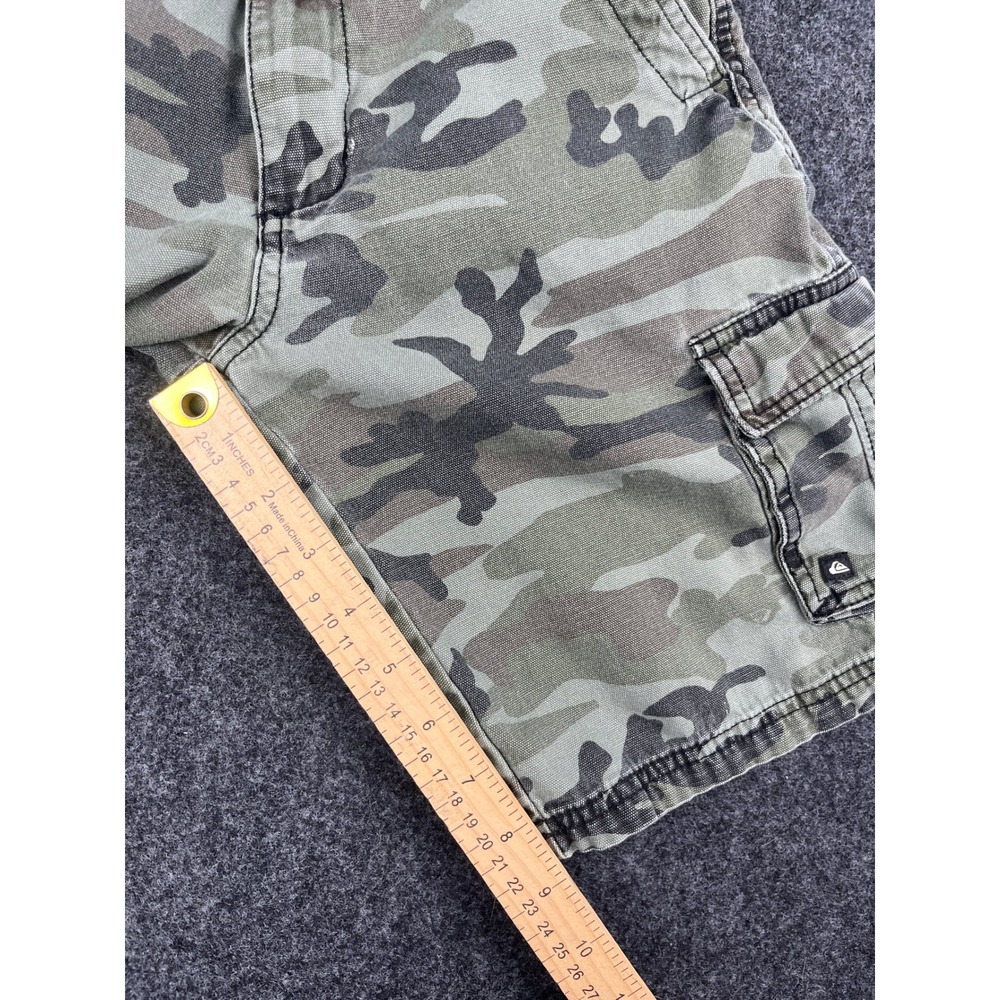 Quiksilver Boys Camo Cargo Shorts‎ Green Size 24 40AS5045-99 - Picture 7 of 10